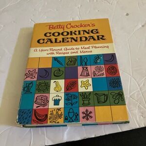 Betty‎ Crocker Book Hardcover Yellow Meal Planning Spiral Bound Vintage